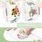 1000Pcs Spring Gnome Stickers 12 Designs Floral Gnome Decals Cute Adhesive Sealing Labels for Birthday Baby Shower Grocery Baking Bag Party Favor Supplies, 2 Rolls